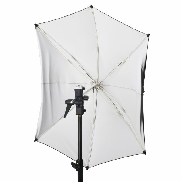 ADW 45" White Adjustable Umbrella